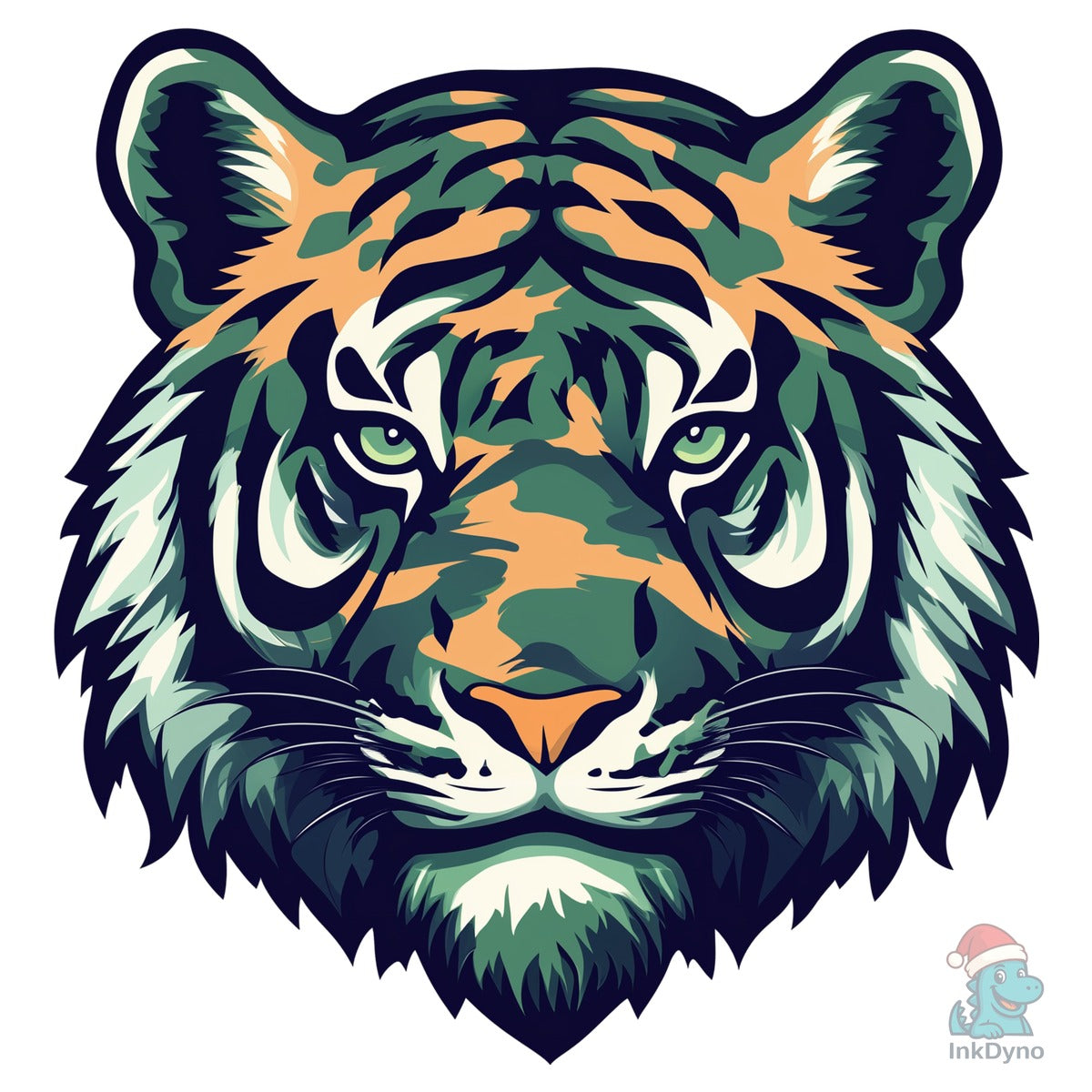 Camouflage Tiger Sport Mascot