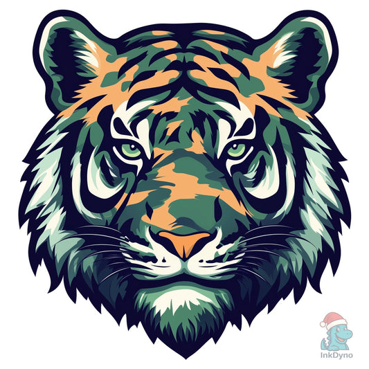 Camouflage Tiger Sport Mascot - DTF Transfer