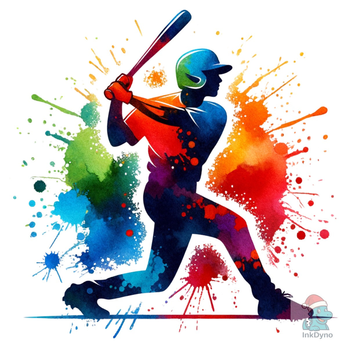 Colorful Baseball Player