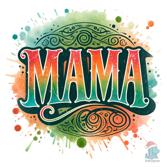 Colorful Retro Vintage Mama Mother - DTF Transfer