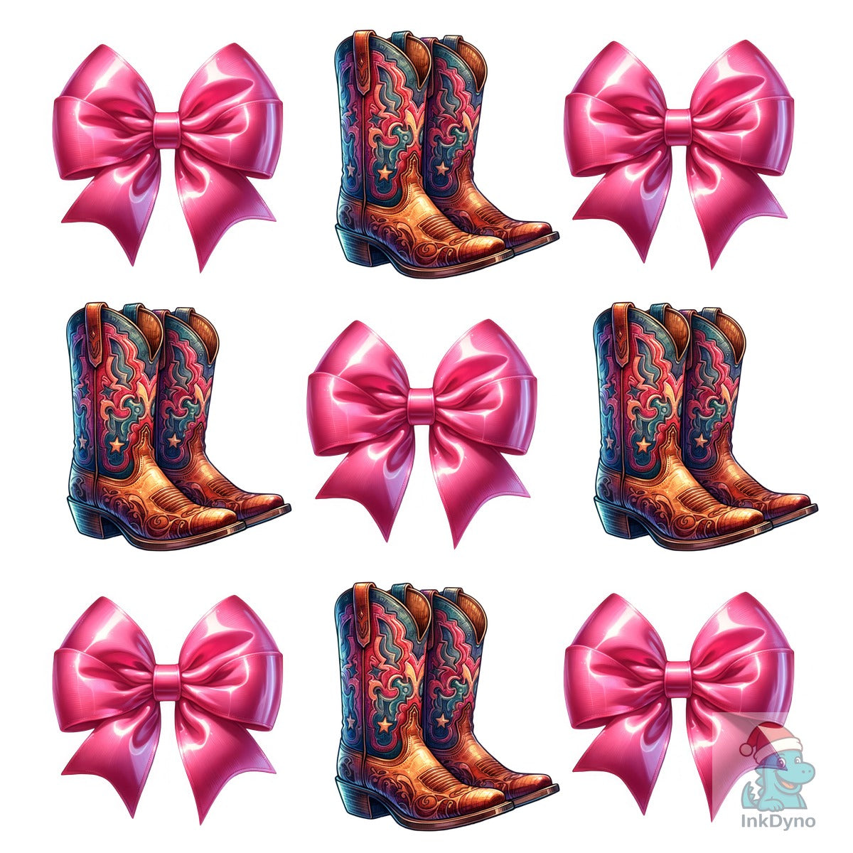 Coquette Bow Cowgirl Boots