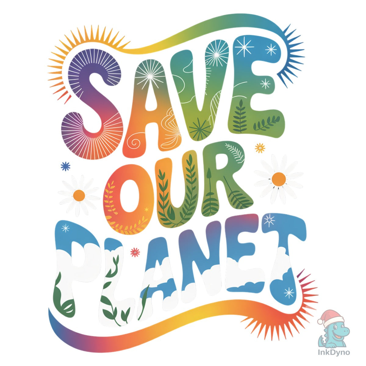 Save Our Planet Colorful Earth Day