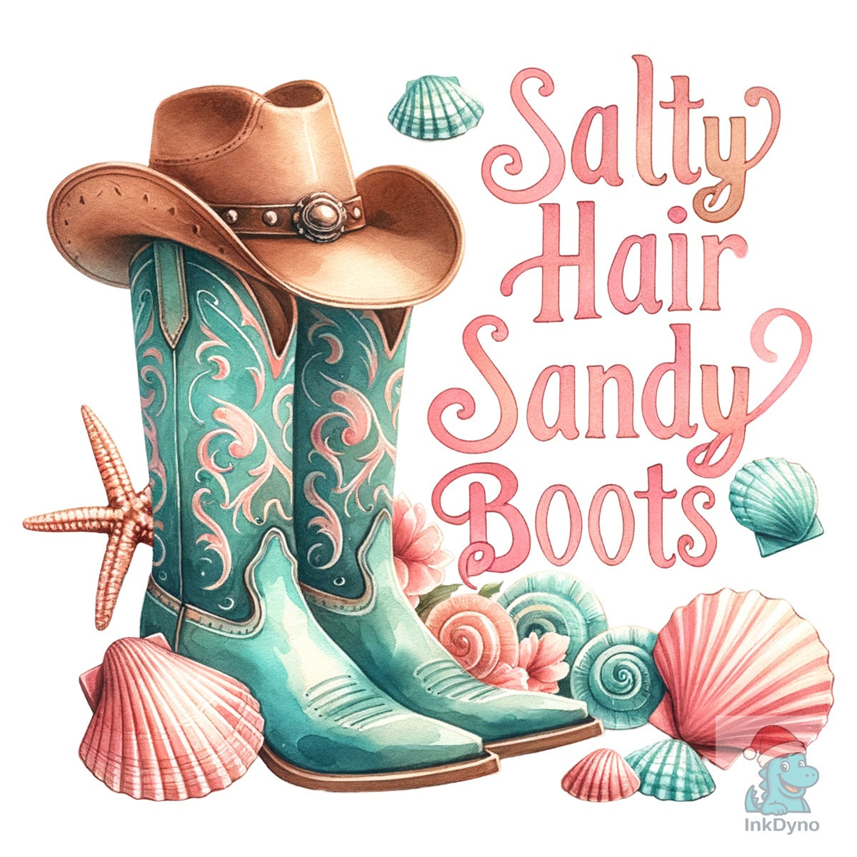 Cowgirl Salty Hair Sandy Boots