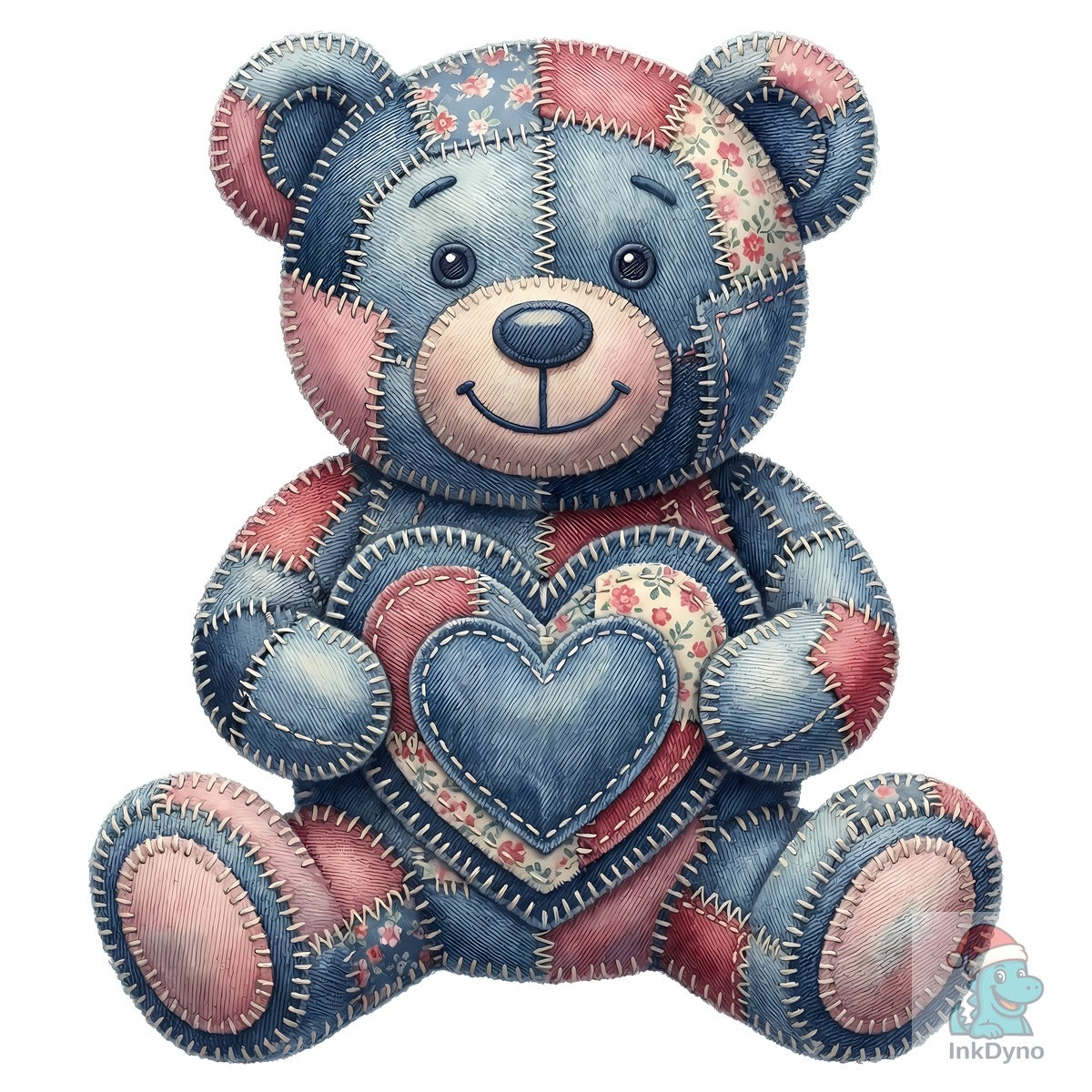 Valentine Patchwork Teddy Bear