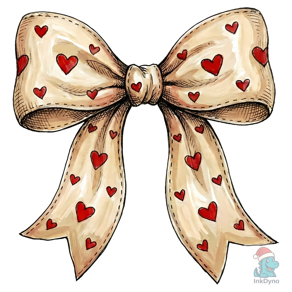 Valentine's Heart Bow Coquette