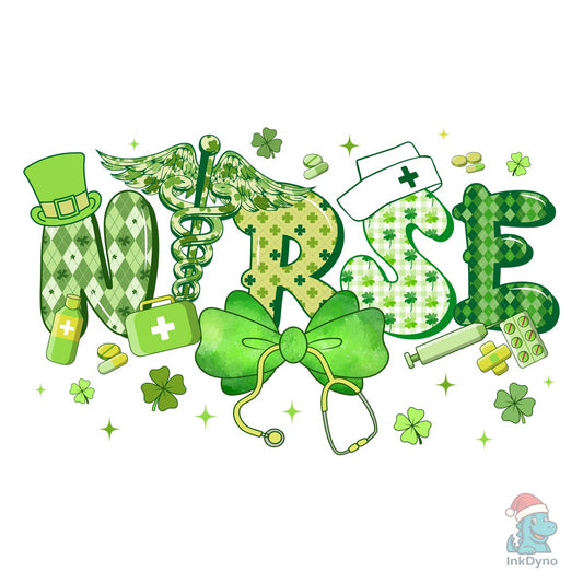 Nurse Lucky St. Patrick's Day - DTF Transfer