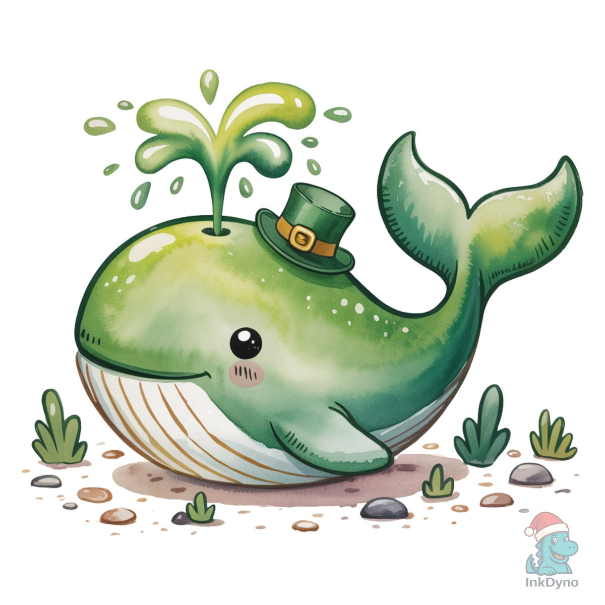 Lucky Whale Cute St Patrick Whale