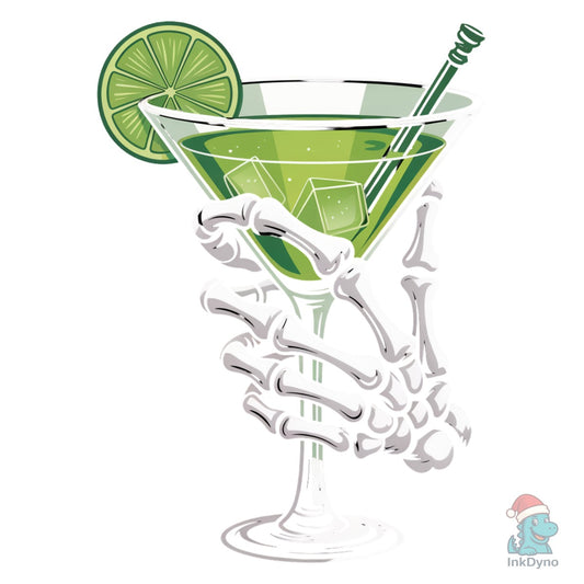 Skeleton Margarita Spooky Cocktail - DTF Transfer