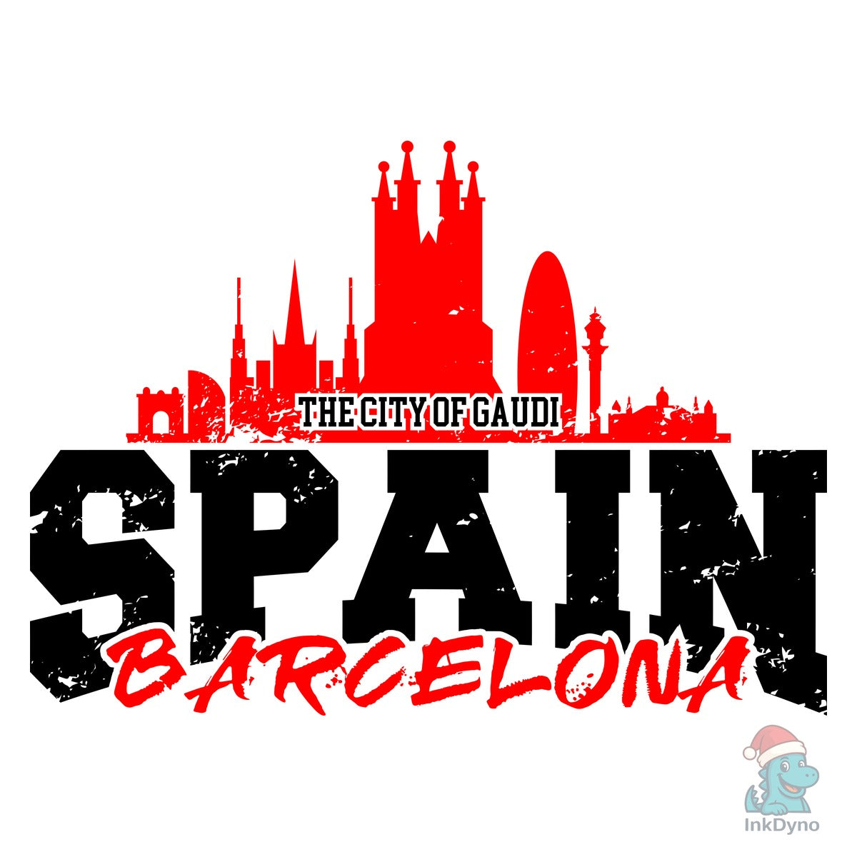 Distressed Barcelona Spain Shirt