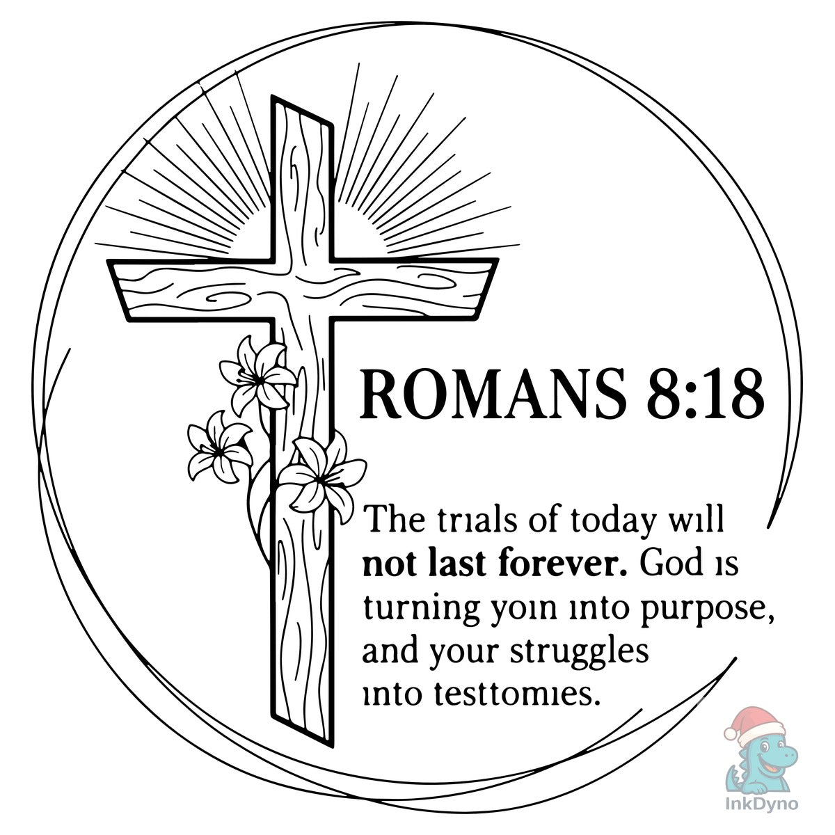 Romans 8 18 Christian Cross