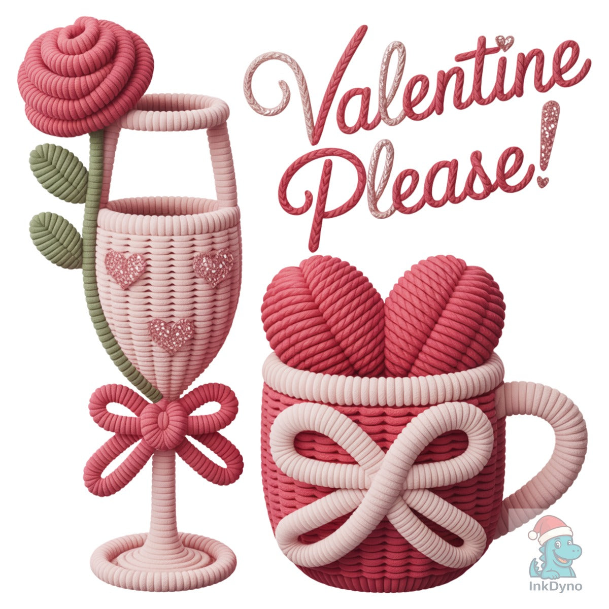 Crochet Valentine Please Coffee Cup