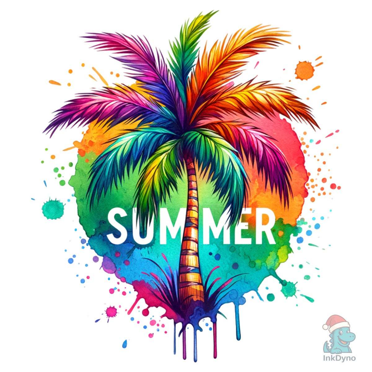 Colorful Palm Tree Summer
