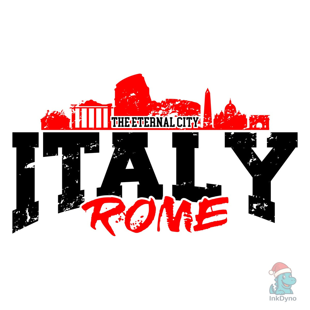Distressed Rome Italy Shirt