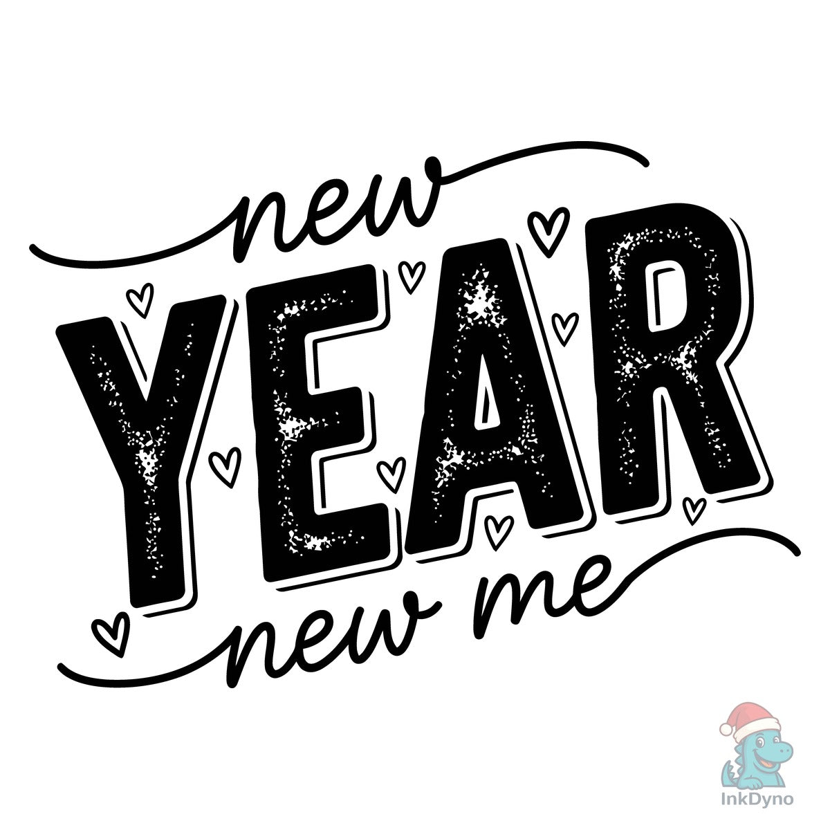 New Year New Me Typography