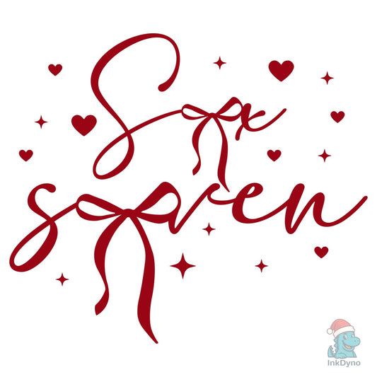Six Seven Coquette Bow Valentine - DTF Transfer