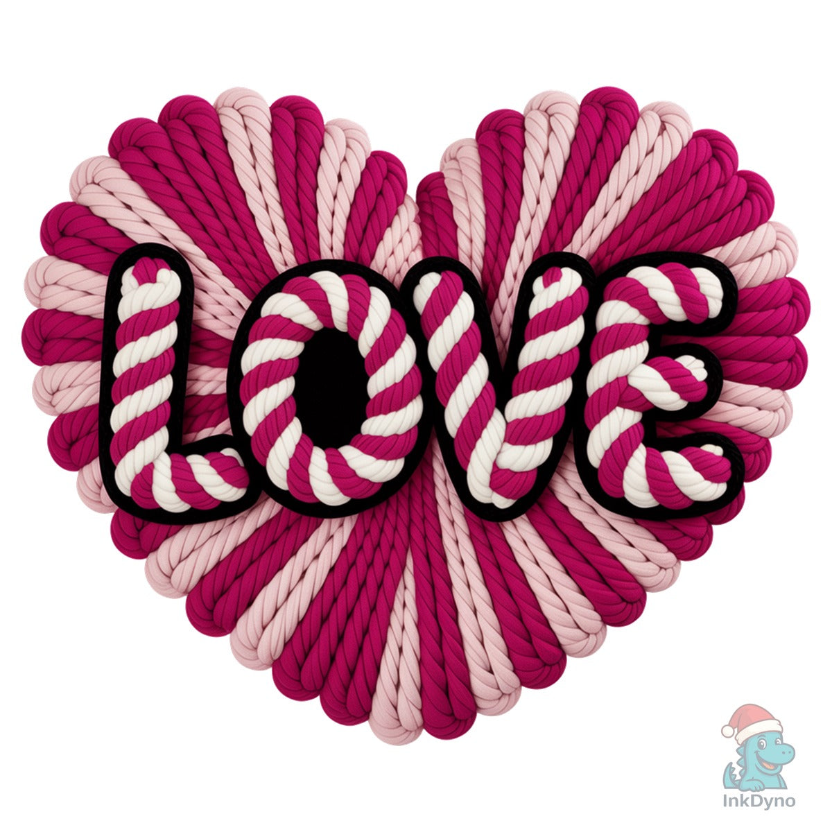 Valentine Faux Yarn Crochet Heart