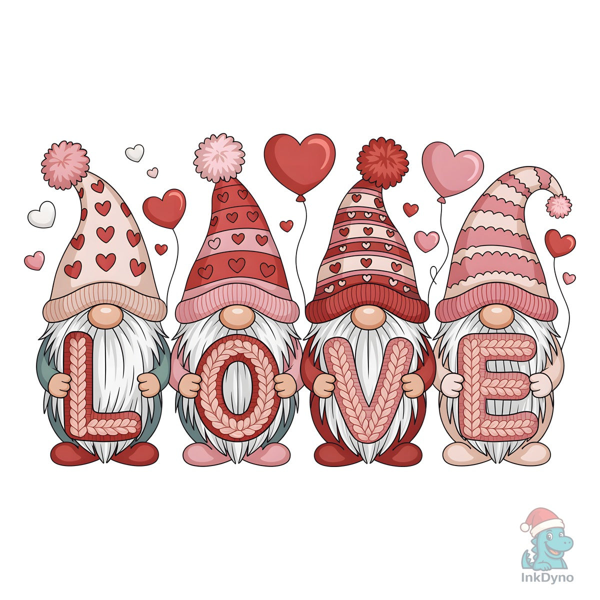 Retro Valentine's Day Gnome T-shirt