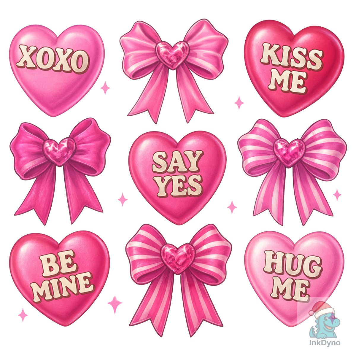Valentine Coquette Bows Love