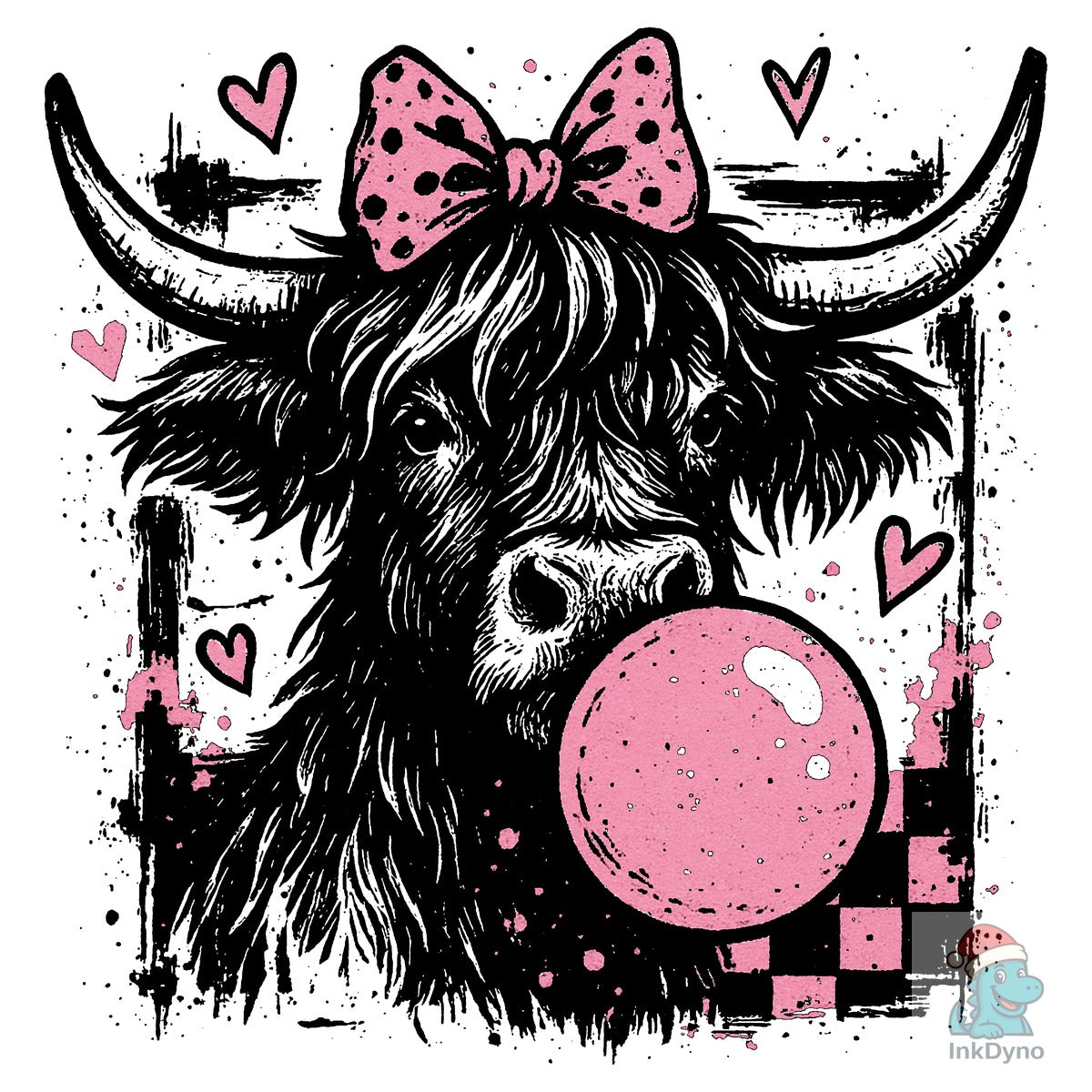 Valentine Cow Bubble Gum Cow