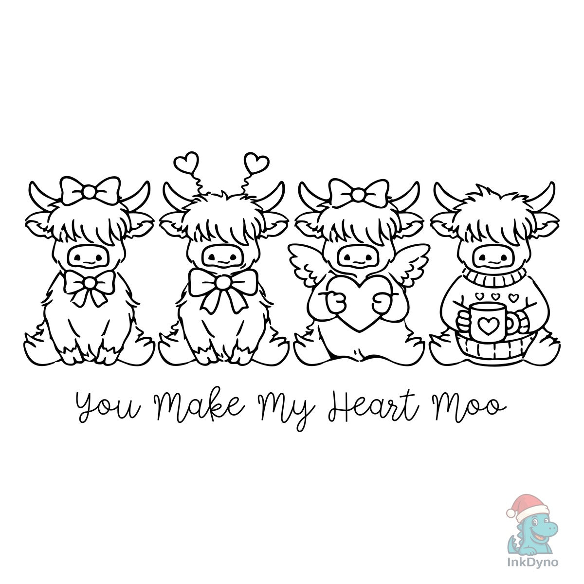 Valentine Highland Cow