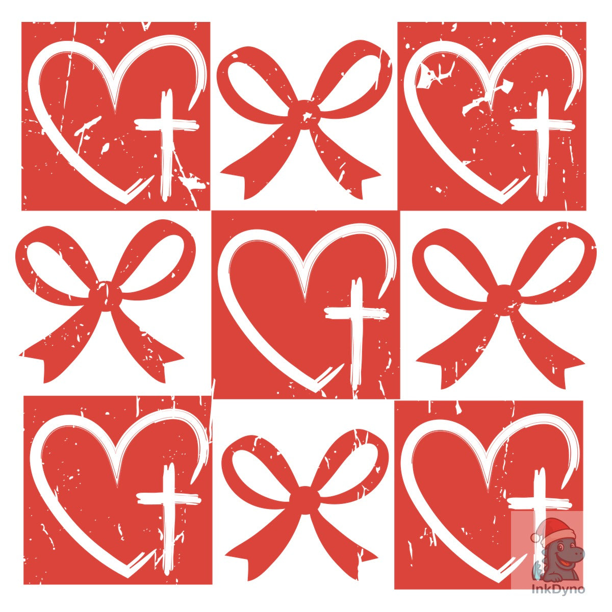 Retro Checkered Heart Coquette