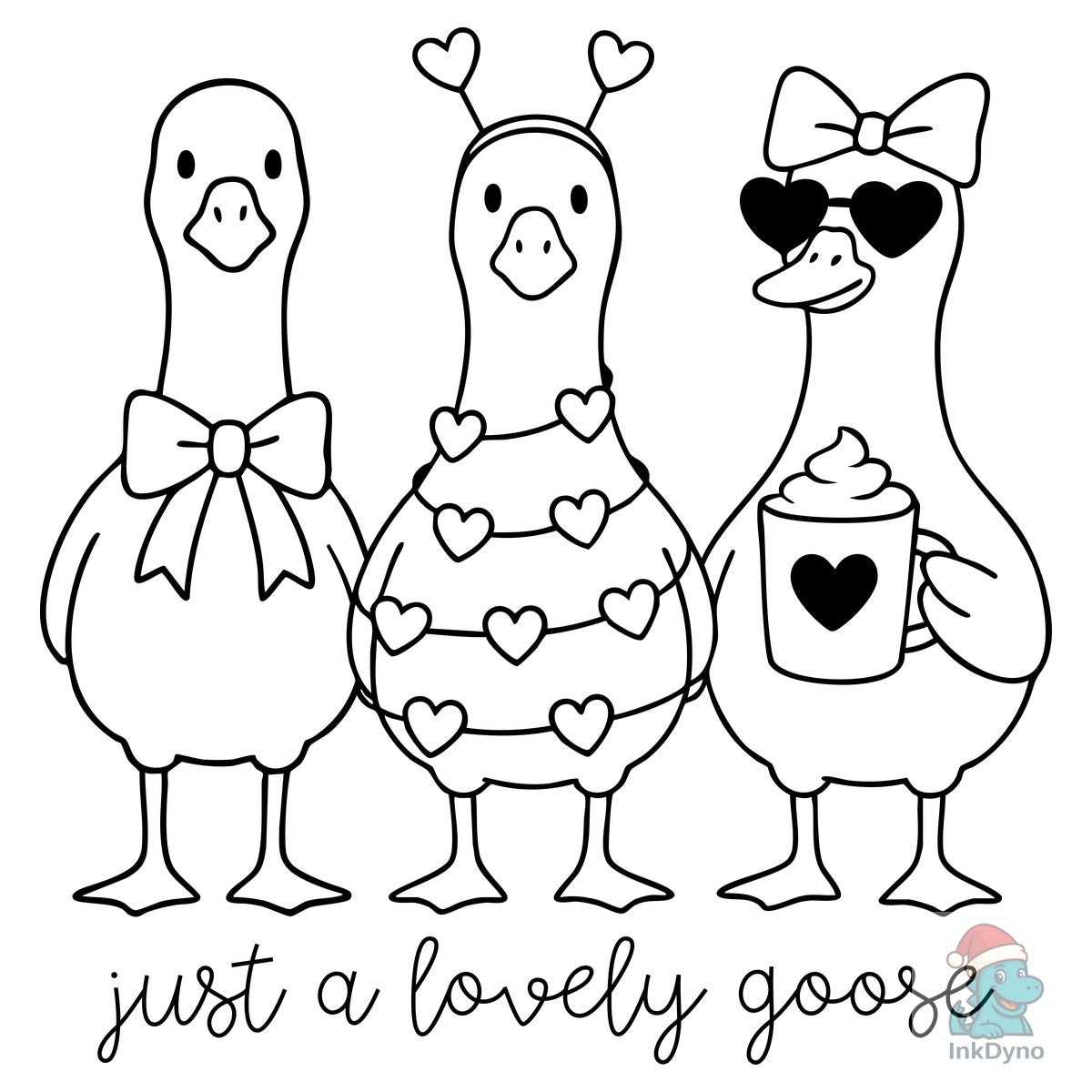 Valentine Goose Just a Lovely Goose