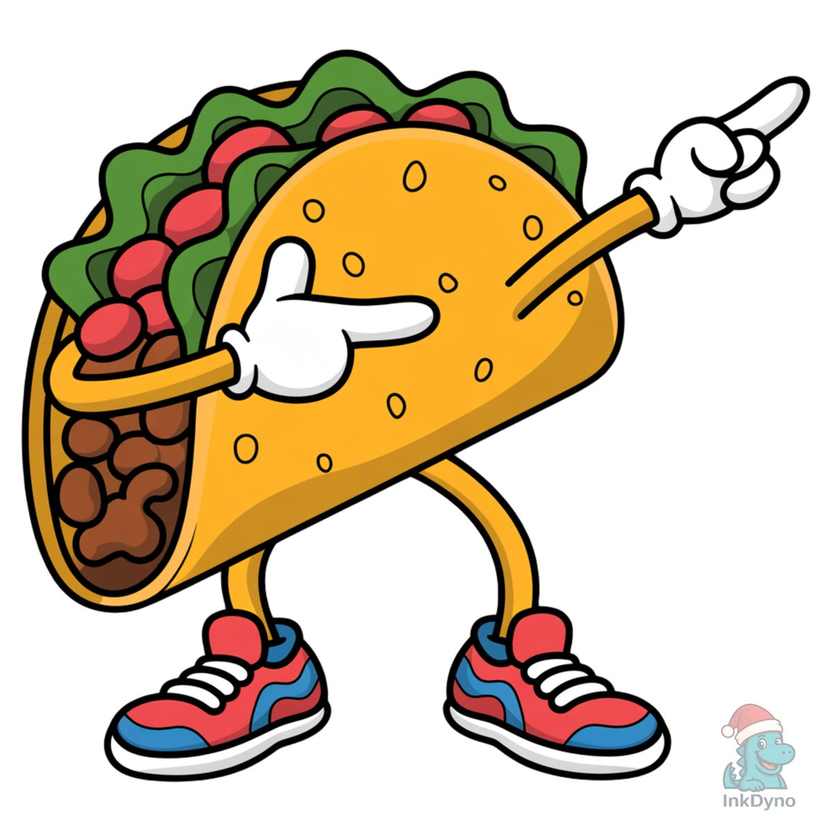 Dabbing Taco Funny Dancing Taco