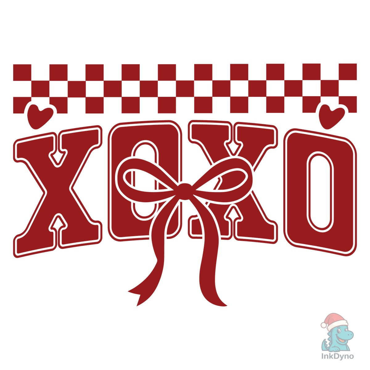 XOXO Valentine Bow Love