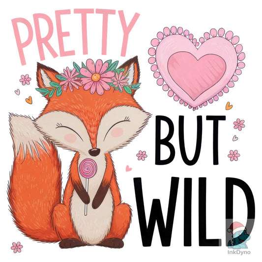 Baby Fox Pretty but Wild Kids - DTF Transfer