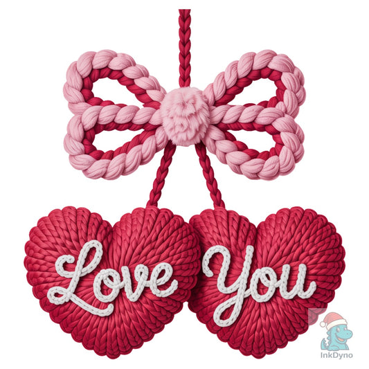 Love You Heart Cherry - DTF Transfer