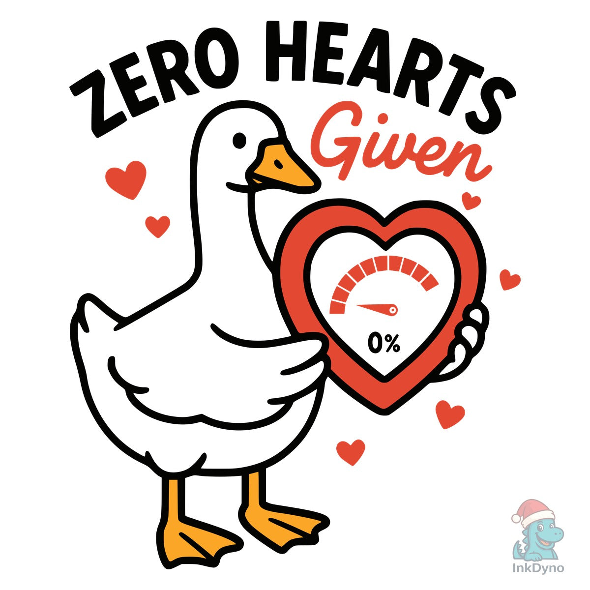 Retro Valentine's Day Goose Anti