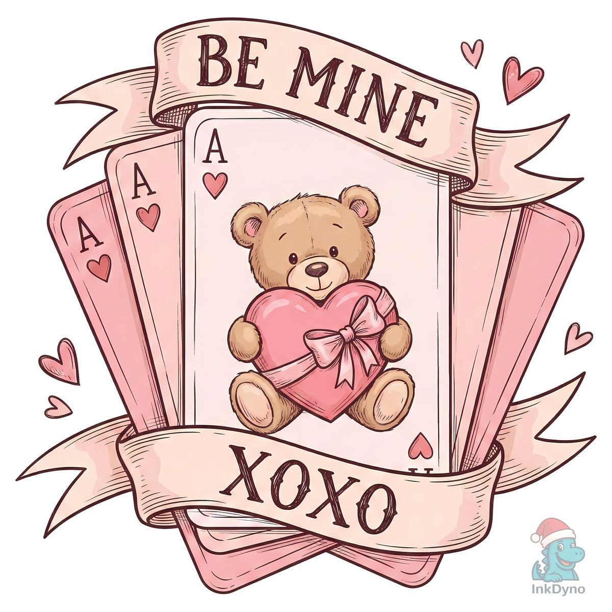 Valentine Teddy Bear with Be Mine