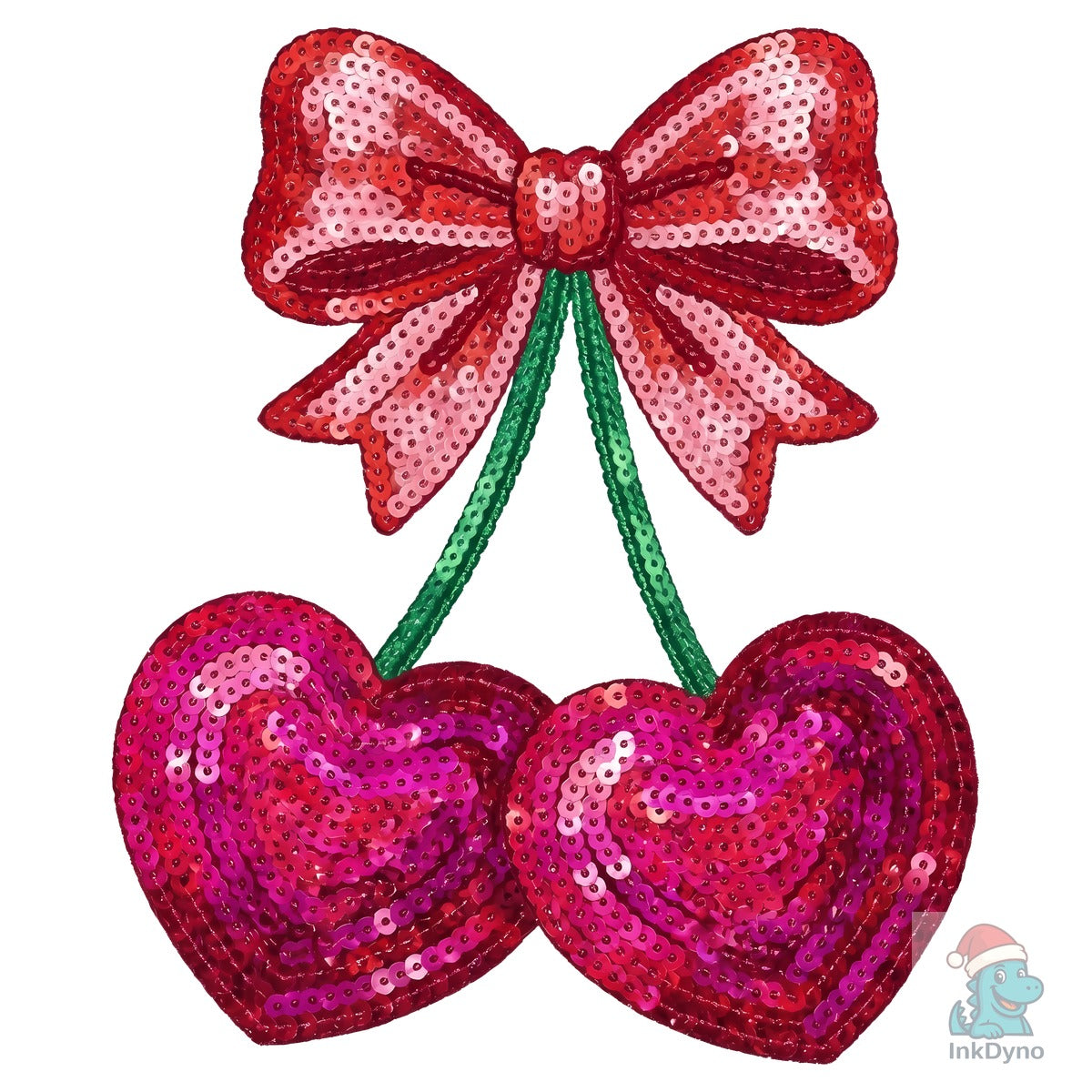 Valentine's Day Sequin Cherry Hearts