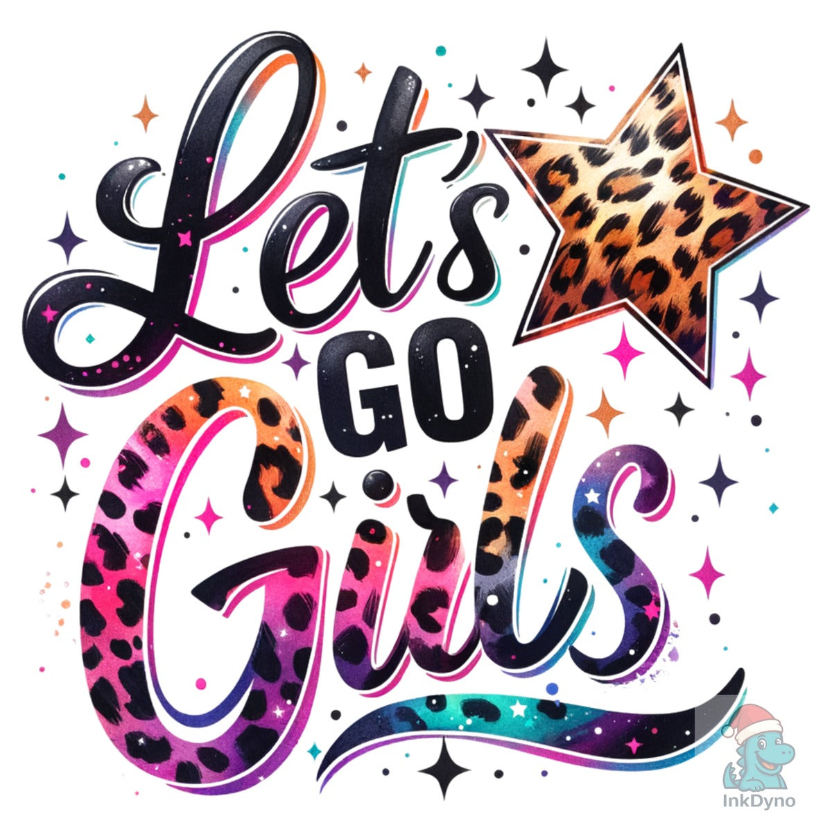 Leopard Star Cowgirl Let's Go Girls