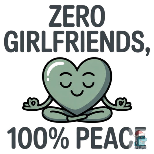 Zero Girlfriends 100% Peace - DTF Transfer