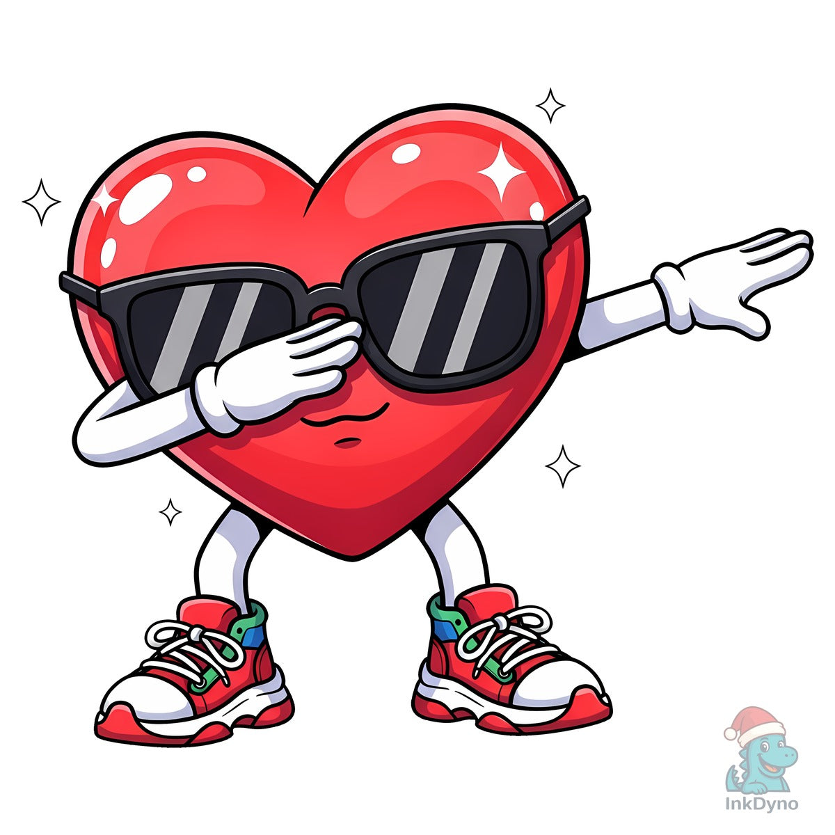 Cool Heart Character with Sunglasses