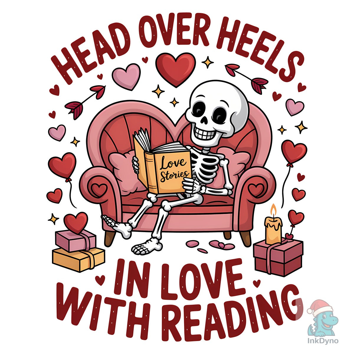 Funny Valentine Book Lover Sublimation