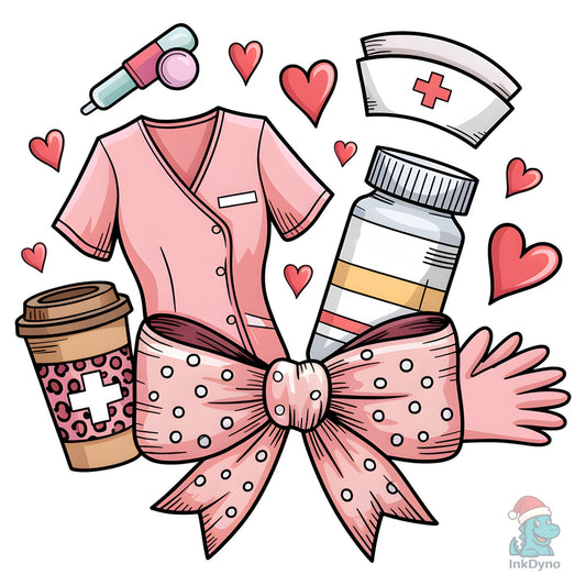 Valentine Nurse Coquette - DTF Transfer