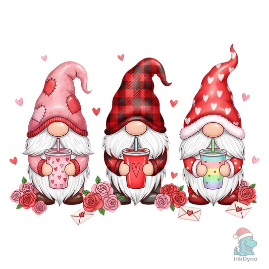 Valentine's Gnome Cricut & Sublimation - DTF Transfer