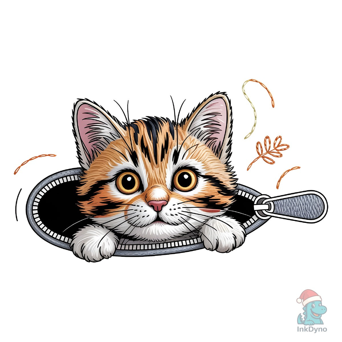 Cute Kitten Zipper Splash