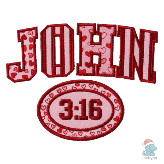 John 316 Valentine Patch Christian - DTF Transfer