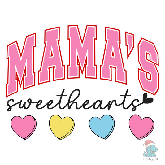 Mama's Sweetheart Valentine Hea - DTF Transfer