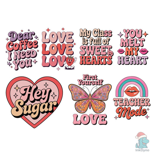 Retro Valentine's Day Design - DTF Transfer