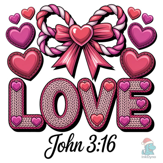 Crochet Loved John 316 Valentine - DTF Transfer