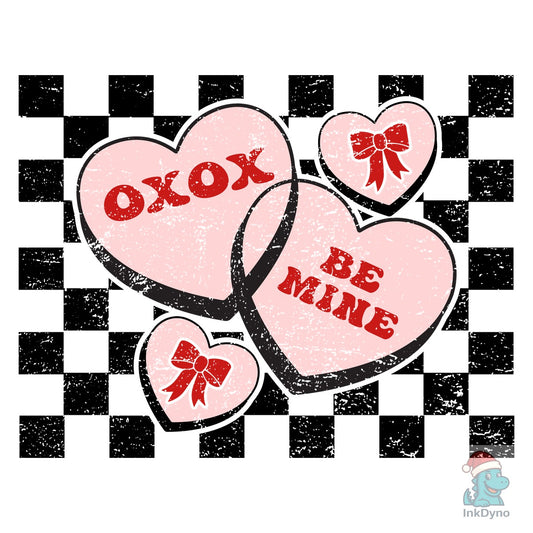 Glitter Valentines Retro Valentines - DTF Transfer