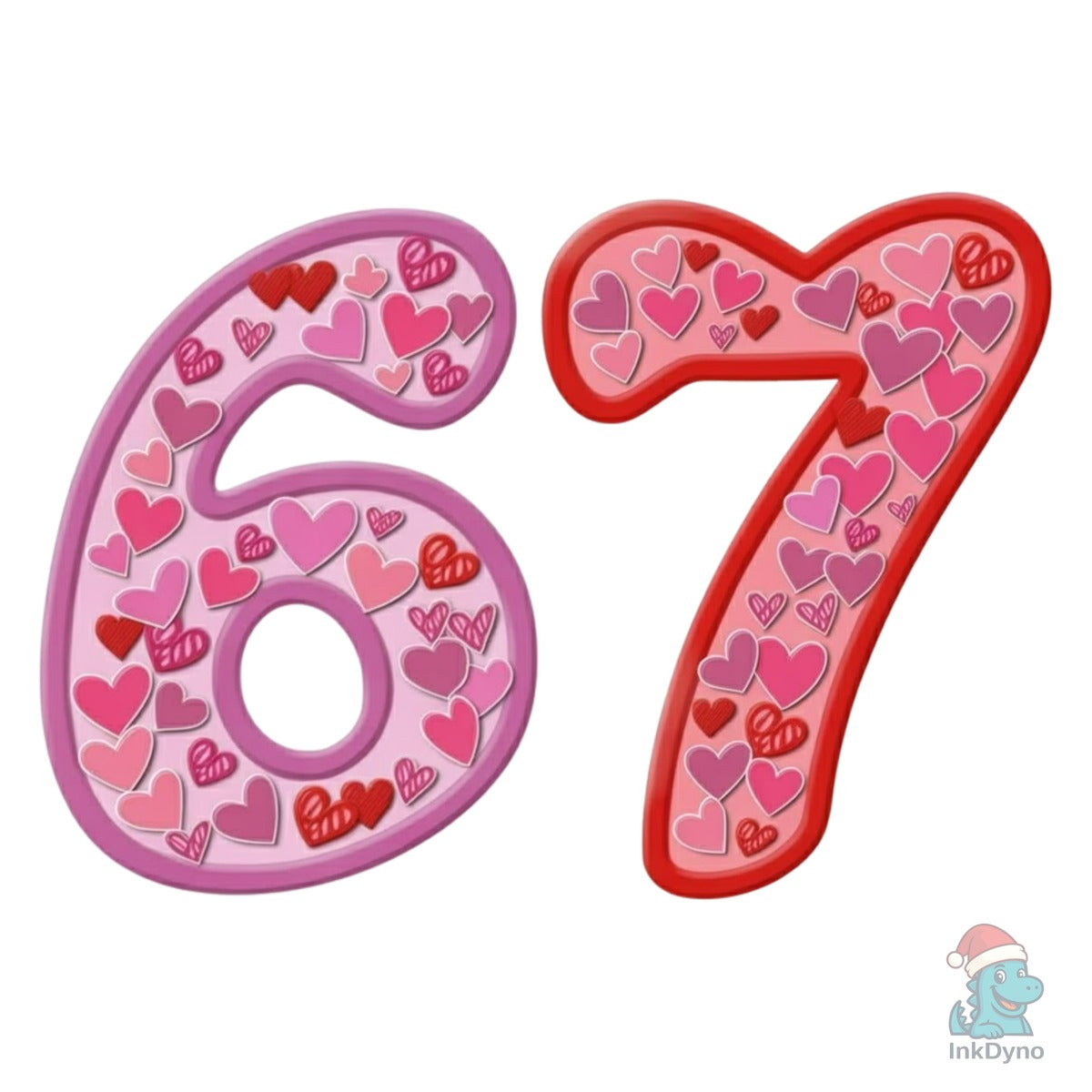 Knitted Puffy Gradient 67 Valentine
