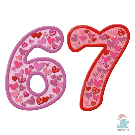 Knitted Puffy Gradient 67 Valentine - DTF Transfer