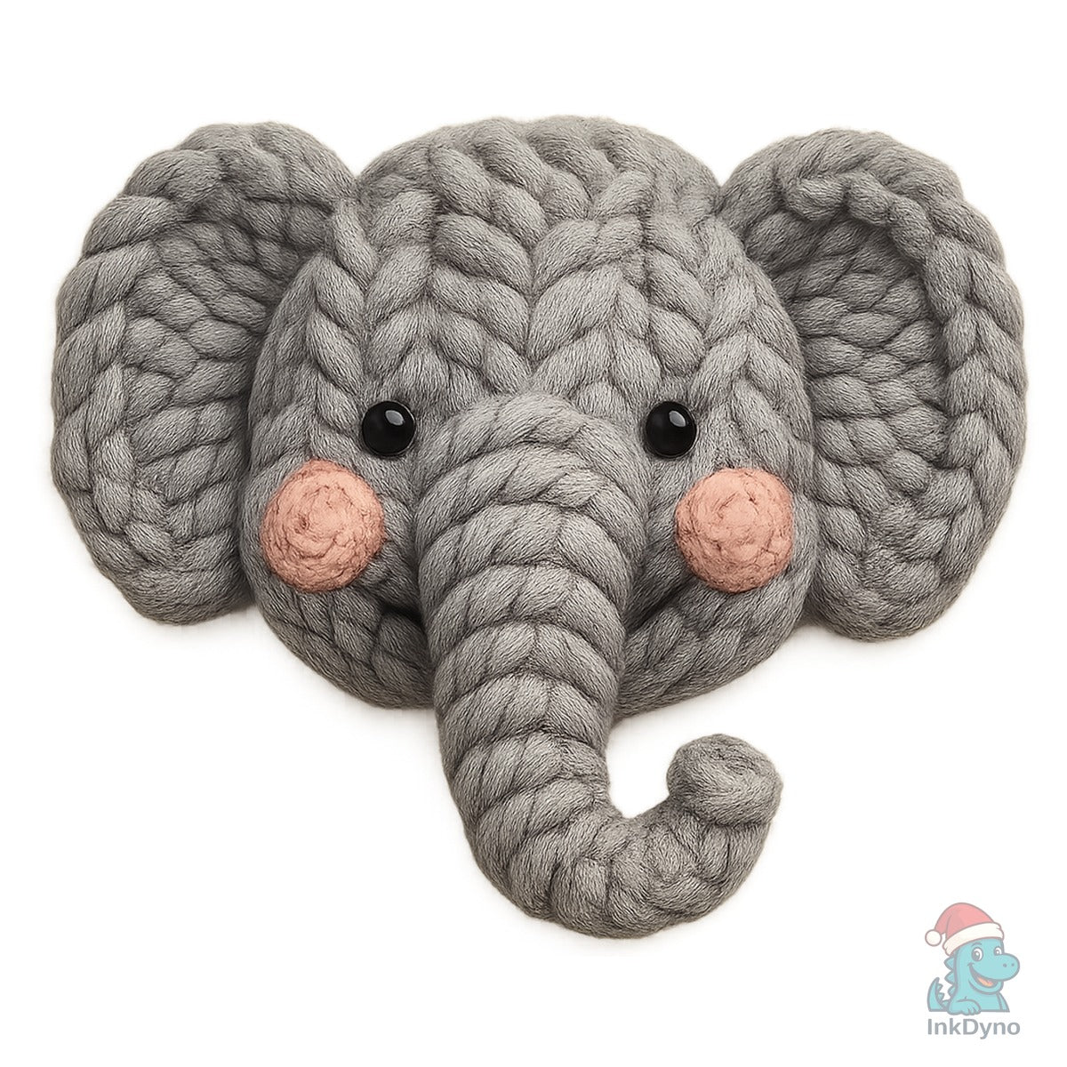 Faux Yarn Elephant
