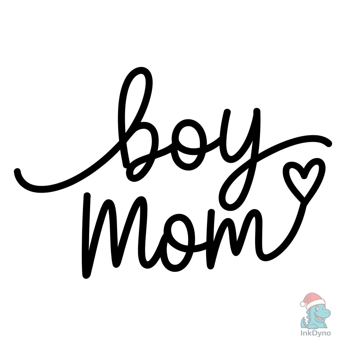 Boy Mom Handwritten Script Design