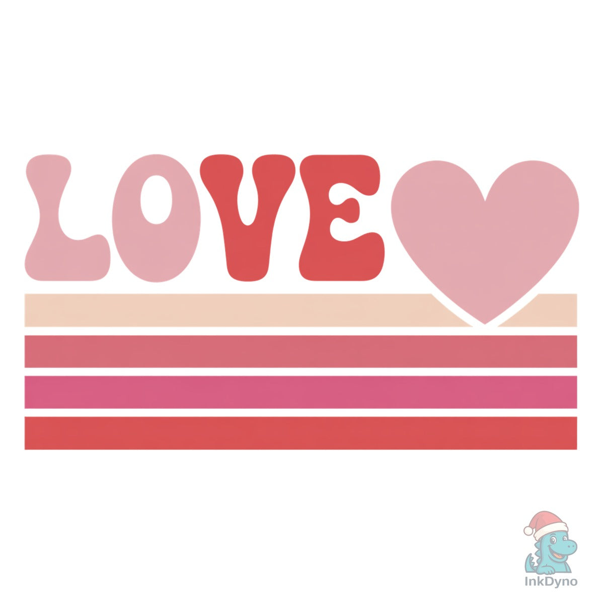 LOVE Retro Heart Valentine